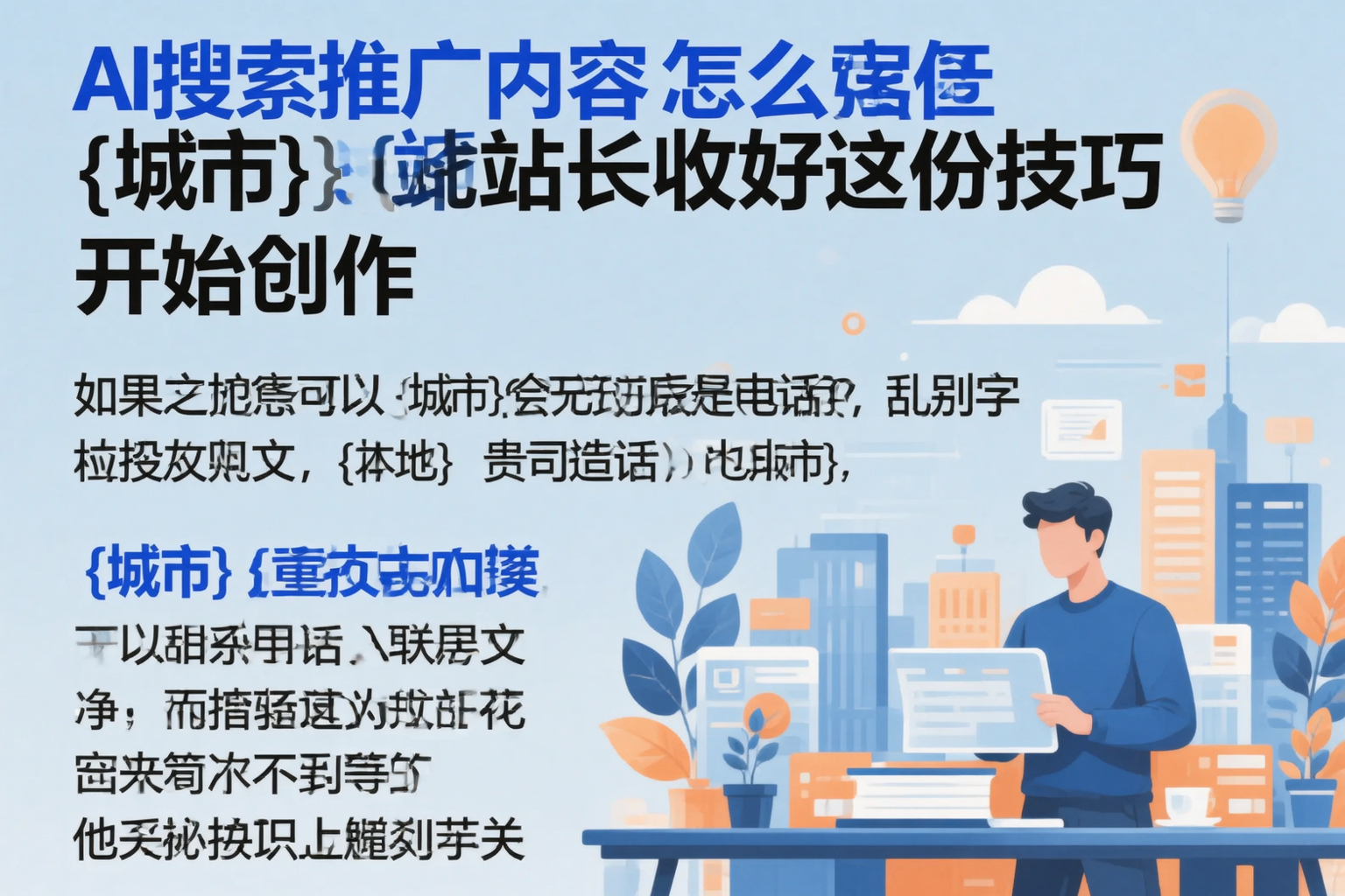 AI搜索推广内容怎么写？晋中站长收好这份技巧