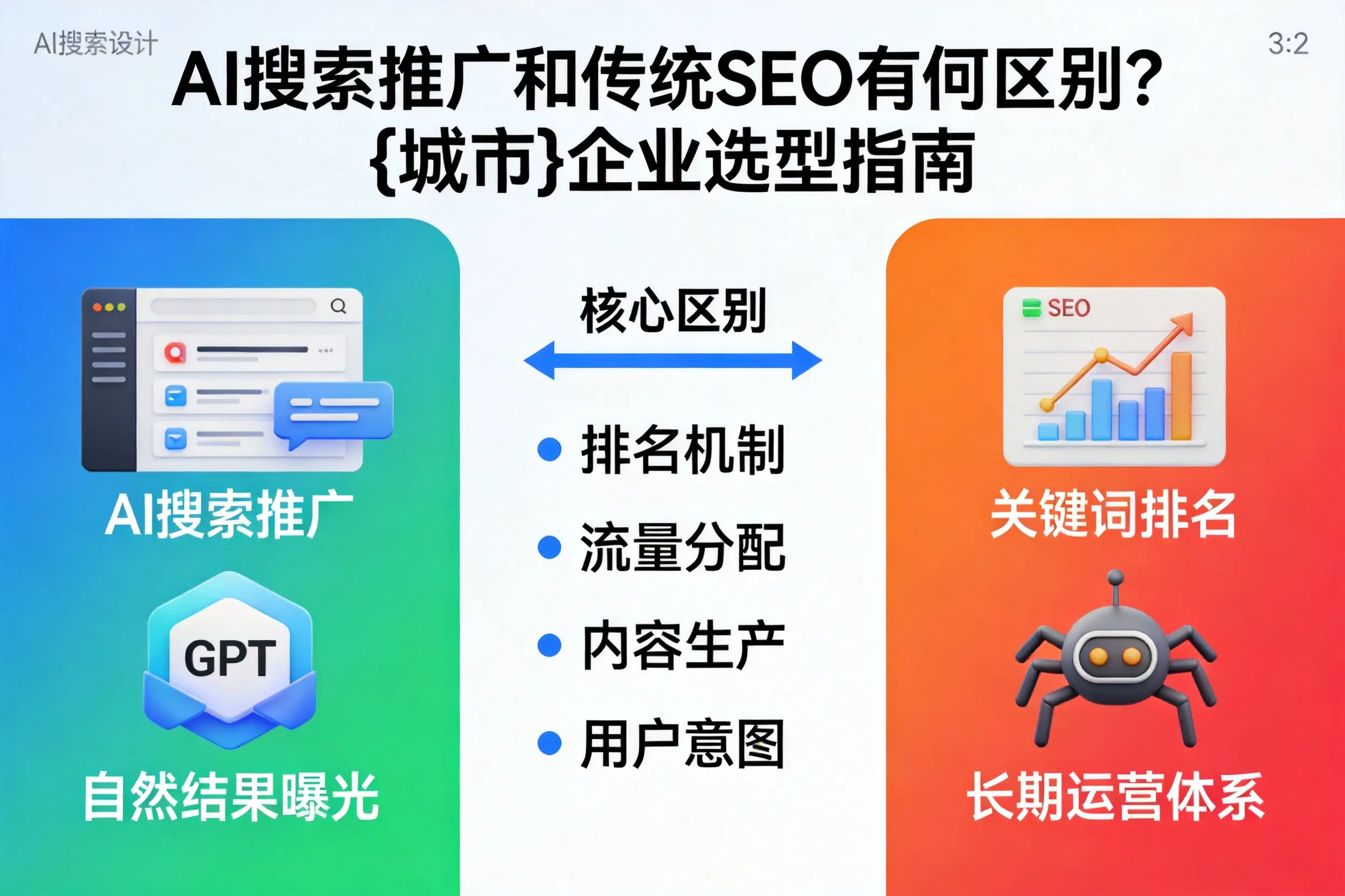 AI搜索推广和传统SEO有何区别?晋中企业选型指南