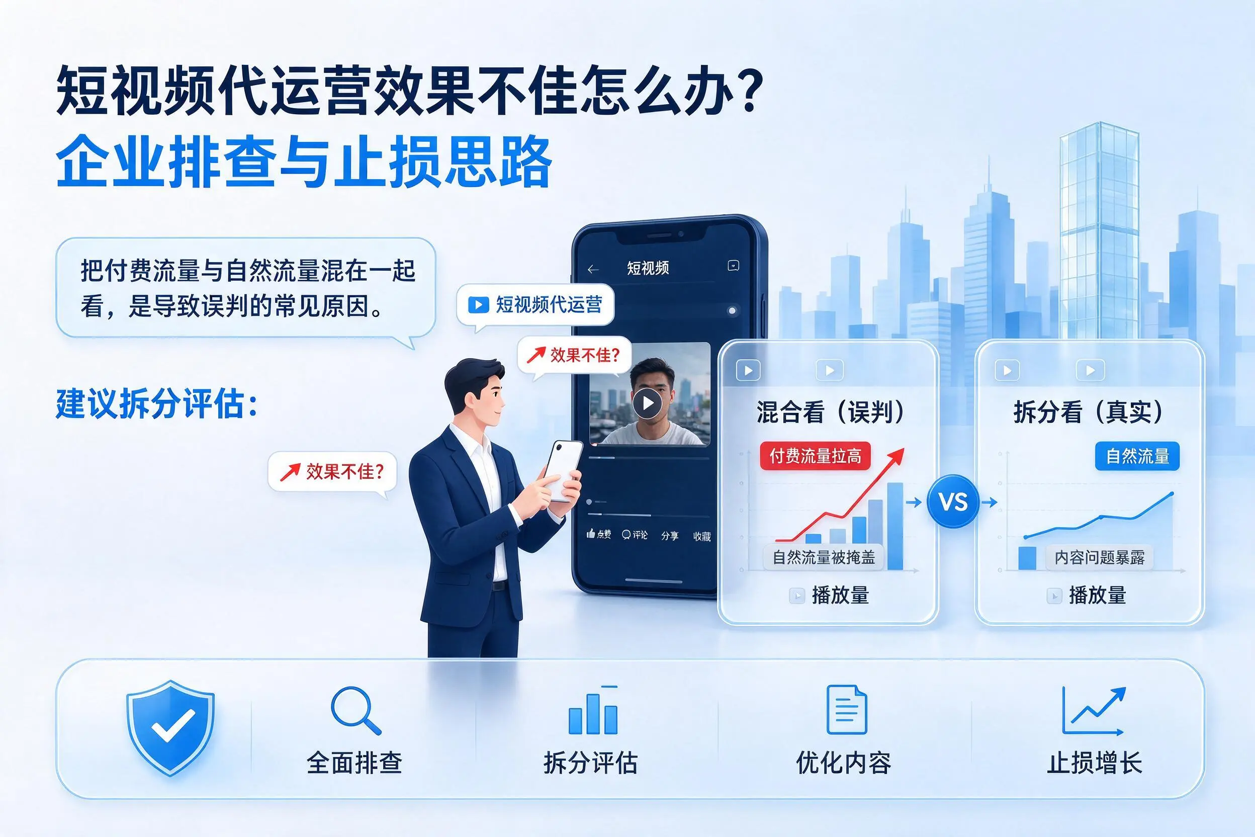 短视频代运营效果不佳怎么办？晋中企业排查与止损思路