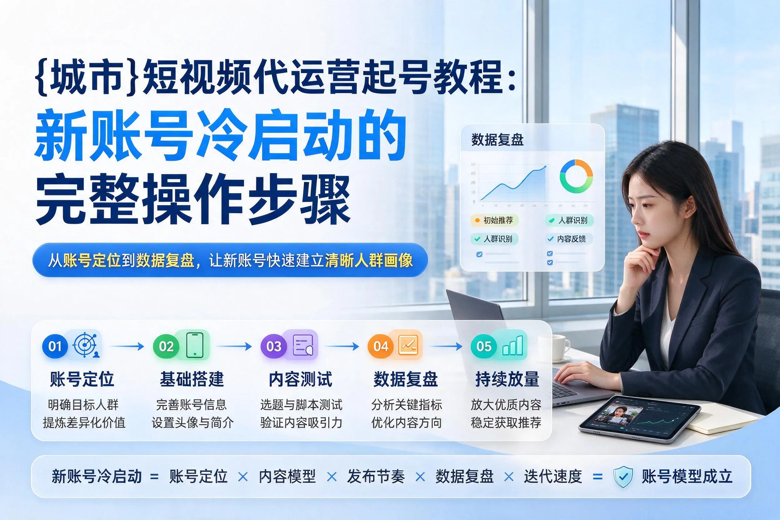 晋中短视频代运营起号教程：新账号冷启动的完整操作步骤