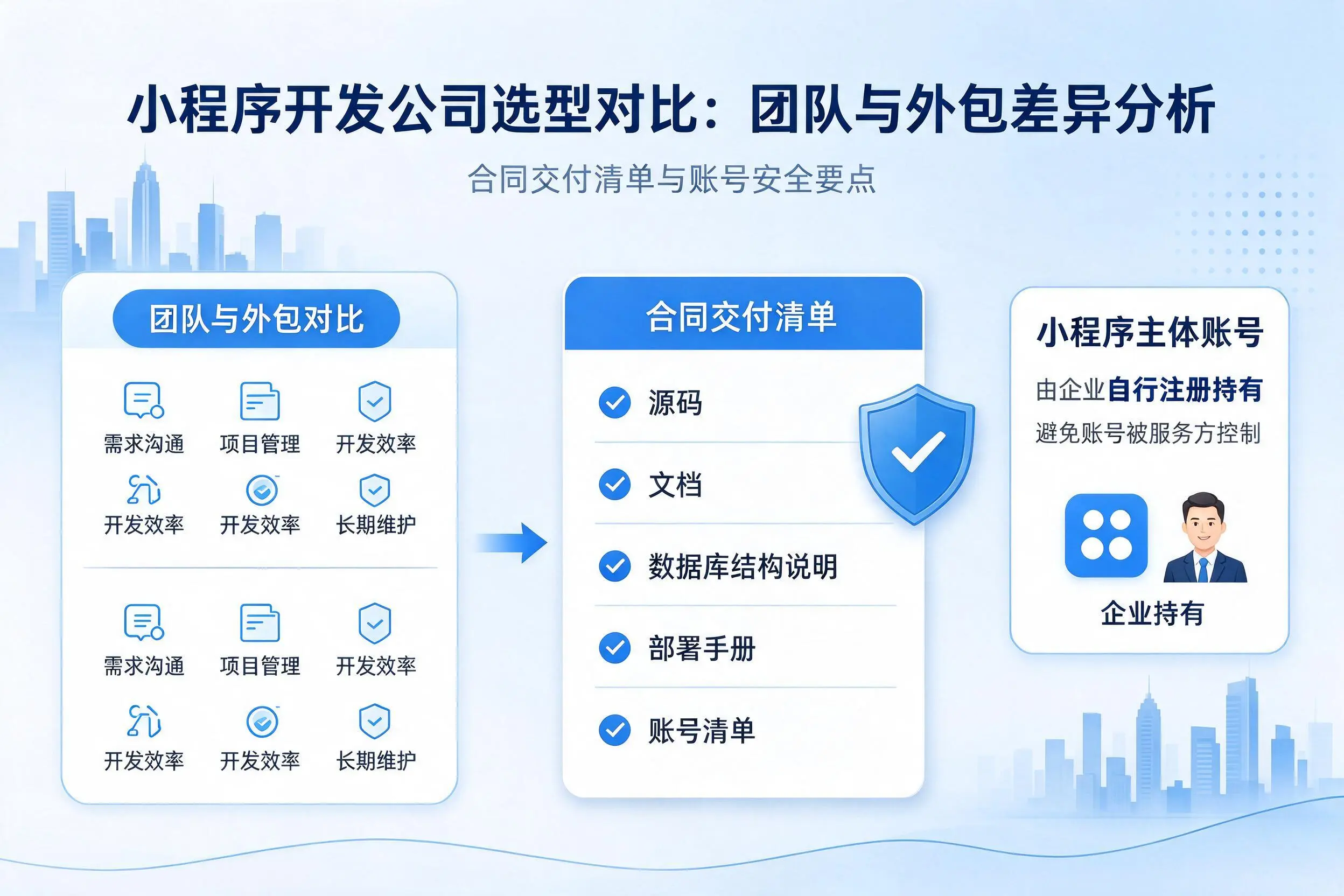 晋中小程序开发公司选型对比：团队与外包差异分析