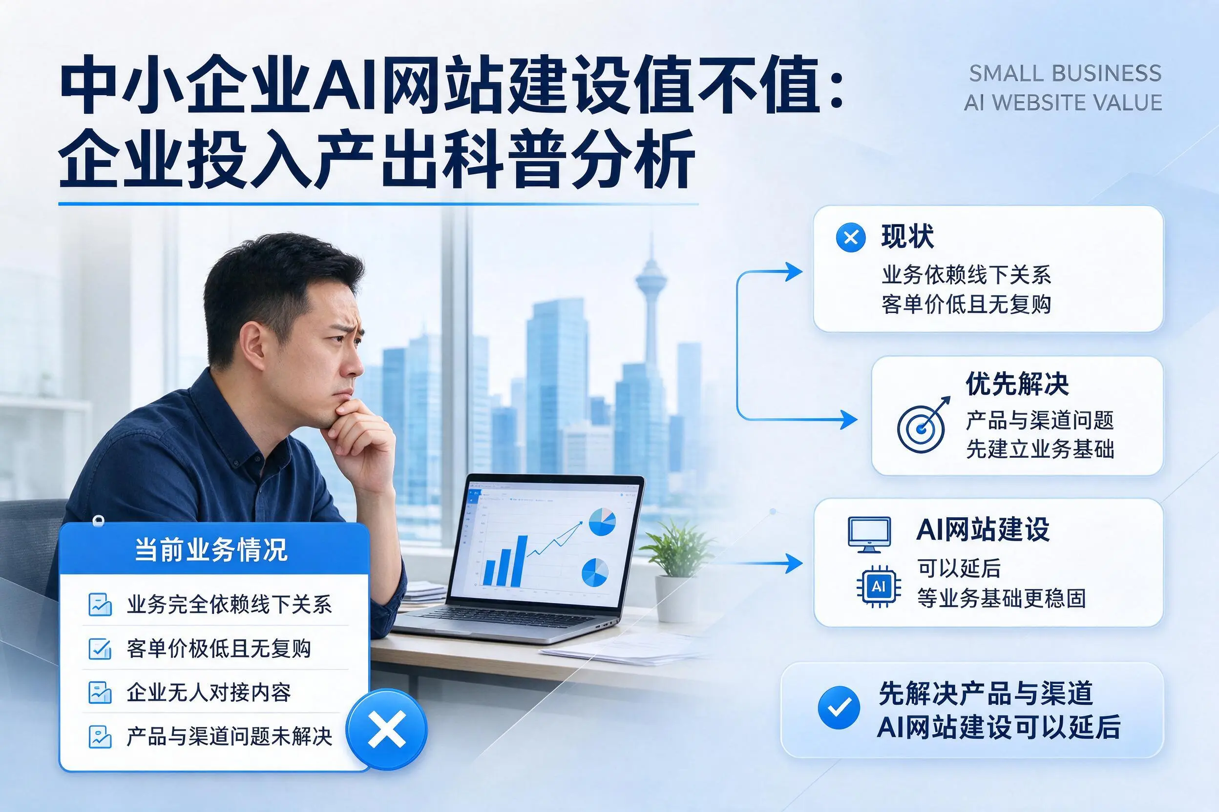 中小企业AI网站建设值不值：晋中企业投入产出科普分析