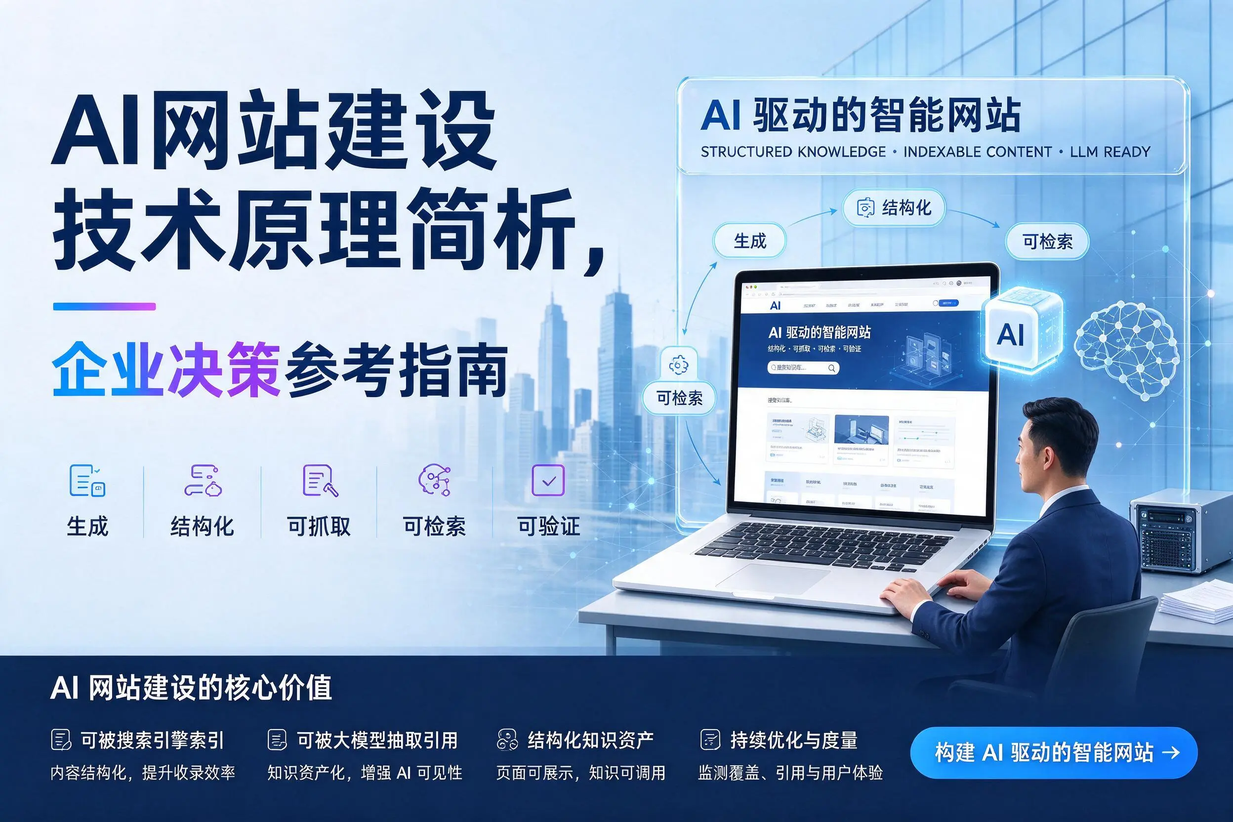 AI网站建设技术原理简析，晋中企业决策参考指南