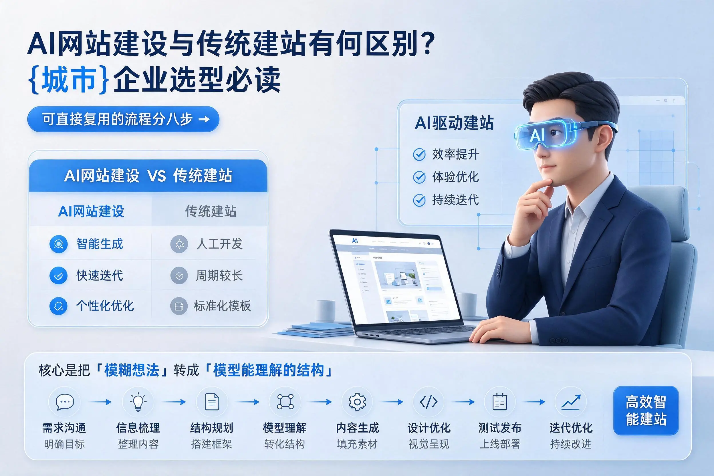 AI网站建设与传统建站有何区别？晋中企业选型必读