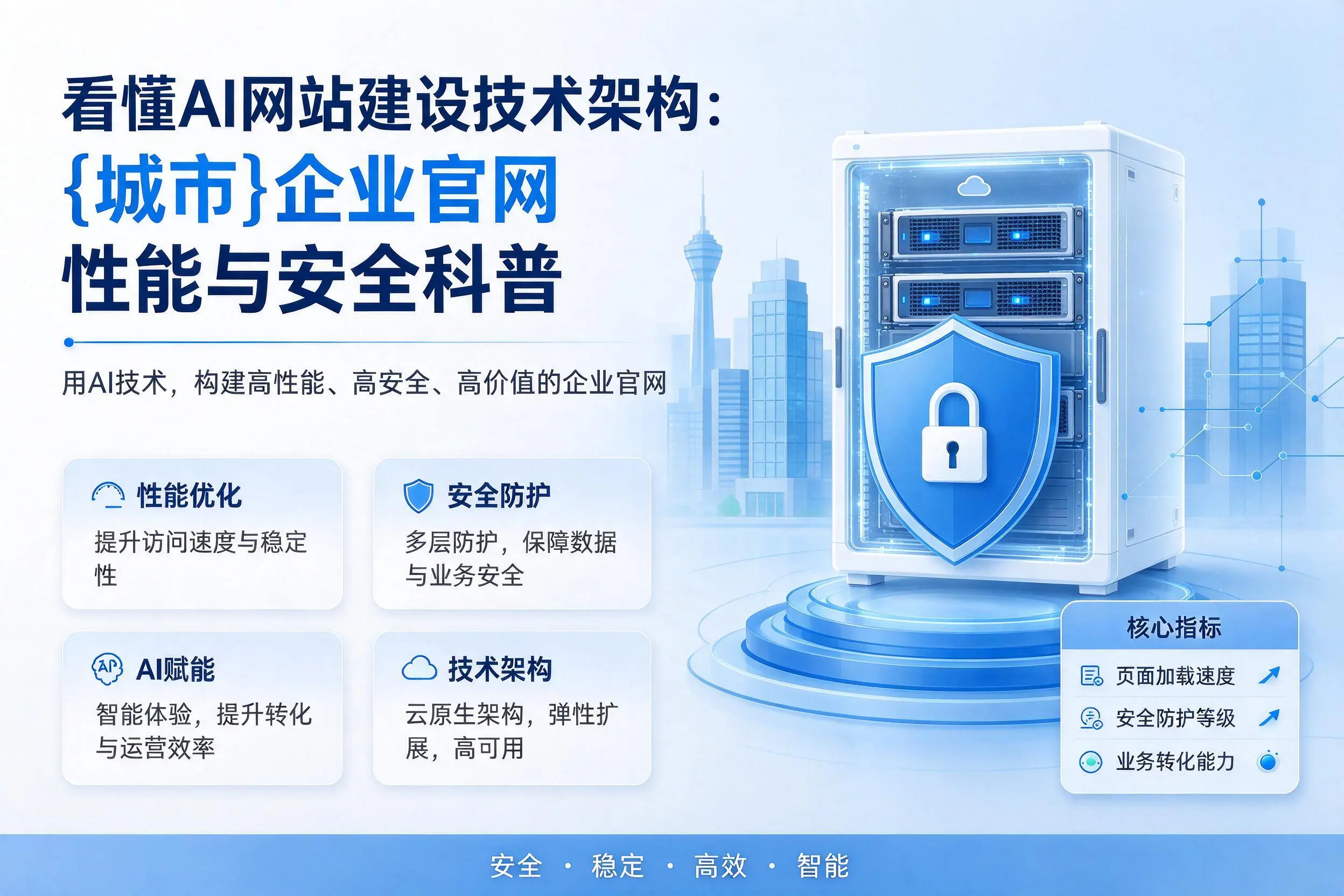 看懂AI网站建设技术架构：晋中企业官网性能与安全科普