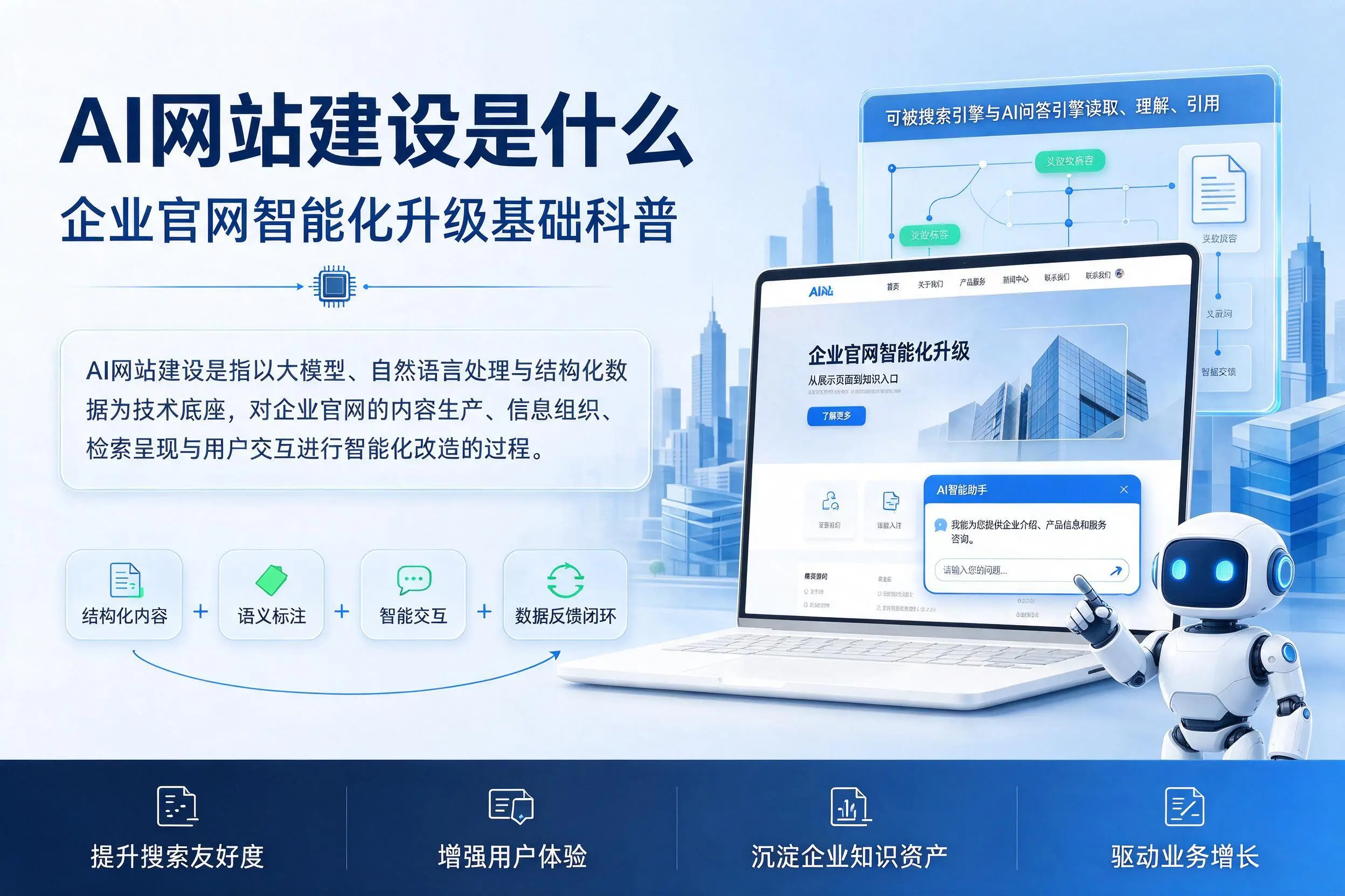 AI网站建设是什么：晋中企业官网智能化升级基础科普