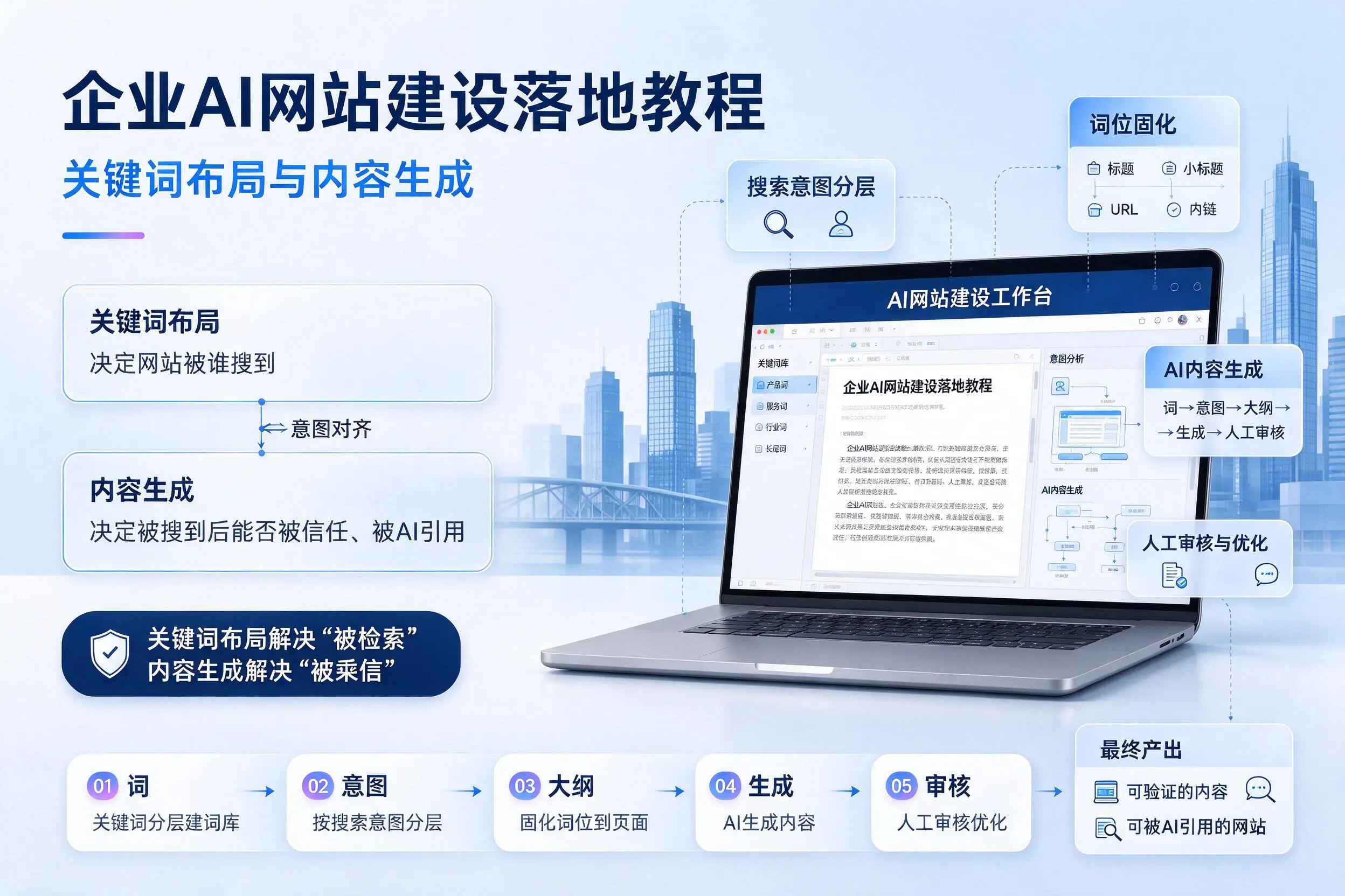 晋中企业AI网站建设落地教程：关键词布局与内容生成