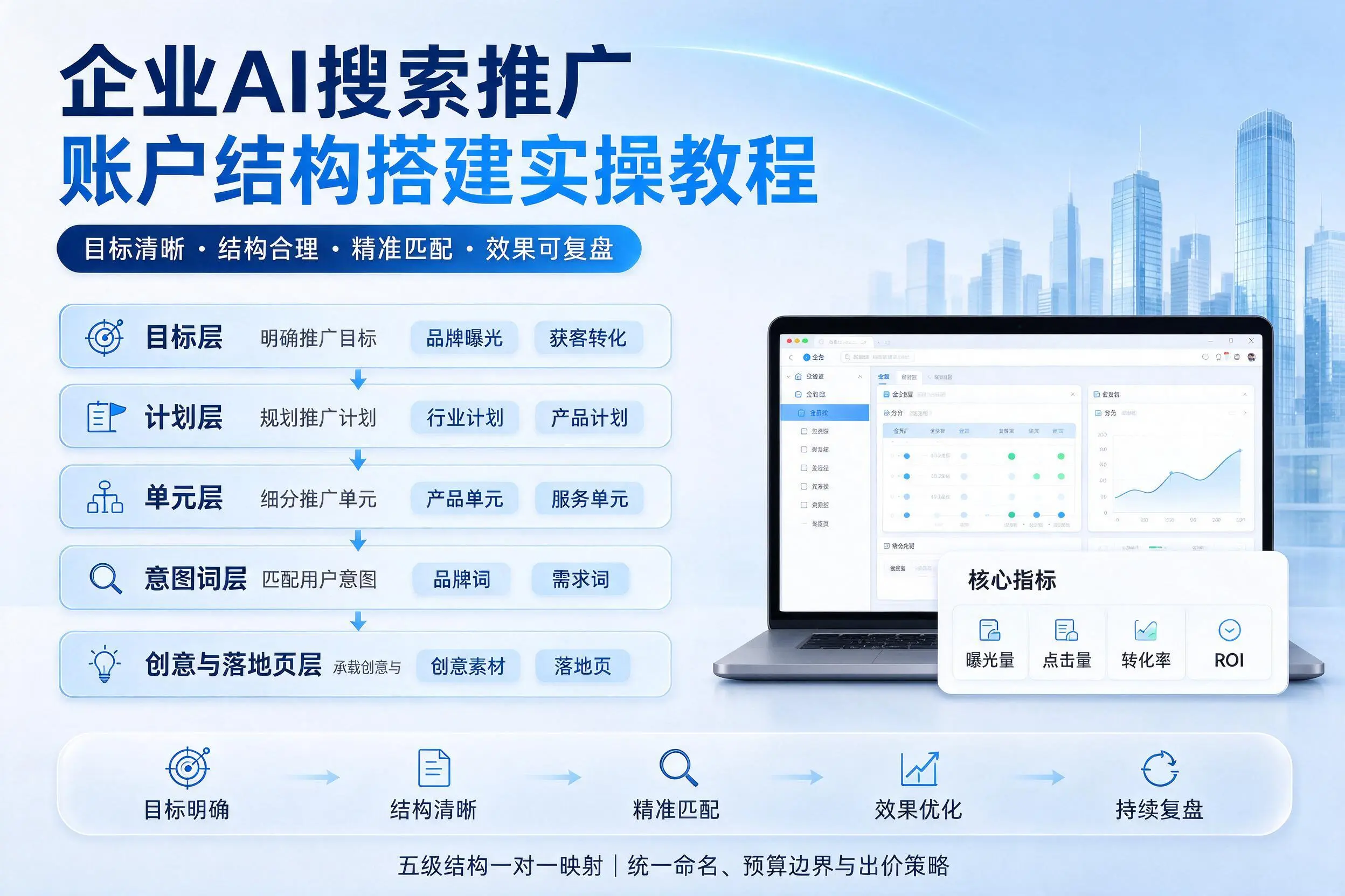 晋中企业AI搜索推广账户结构搭建实操教程